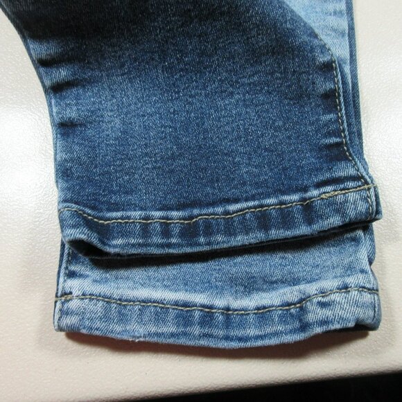 Venus womens dark medium light wash distressed patchwork skinny jeans 8x30 EUC - Picture 13 of 13